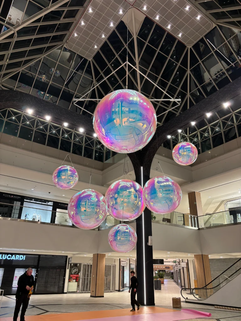 Zeep bel opblaasbare decoratieve bal Glimmend